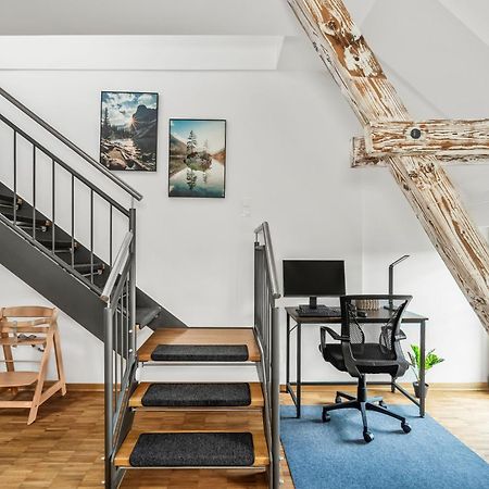 Dnd Design Loft I 170Qm I Parken I Balkon I Workstation I Netflix I Kaffee I Waschmaschine I Trockner I Xbox I Ausblick Apartment Wurzburg Luaran gambar